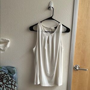 Elegant Off-white Sleeveless Top